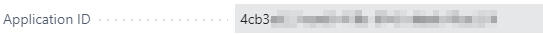 2. Application ID
