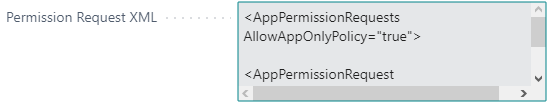 3. Permission Request XML